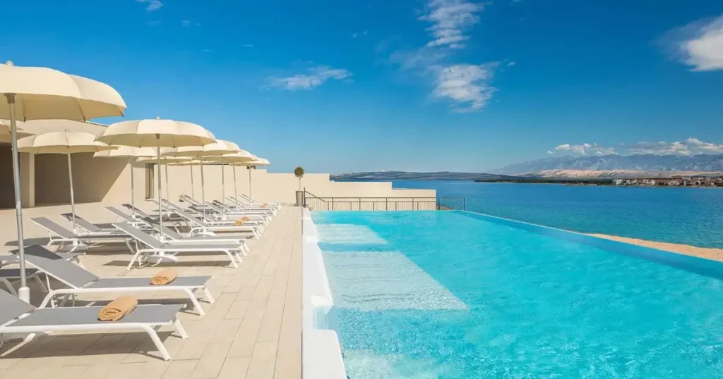 Campings met infinity pool in Kroatië